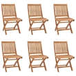 vidaXL Solid Teak Wood Large Durable Garden Dining Set in Warm Brown