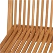vidaXL Teak Wood Medium to Large Extendable Garden Dining Set in Warm Brown
