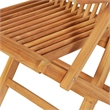 vidaXL Solid Teak Wood Medium Extendable Garden Dining Set in Warm Brown