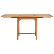vidaXL Solid Teak Wood Medium Extendable Garden Dining Set in Warm Brown