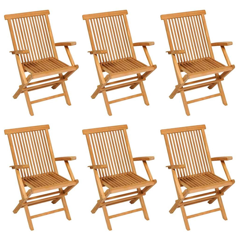 vidaXL Solid Teak Wood Medium Extendable Garden Dining Set in Warm Brown