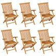 vidaXL Solid Teak Wood Medium Extendable Garden Dining Set in Warm Brown