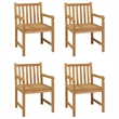 vidaXL Solid Teak Wood Large Garden Dining Set in Warm Teak