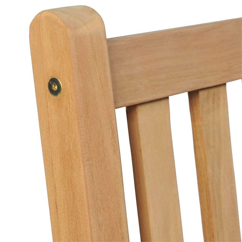 vidaXL Fine Sanded Teak Hardwood Garden Dining Set in Natural Teak