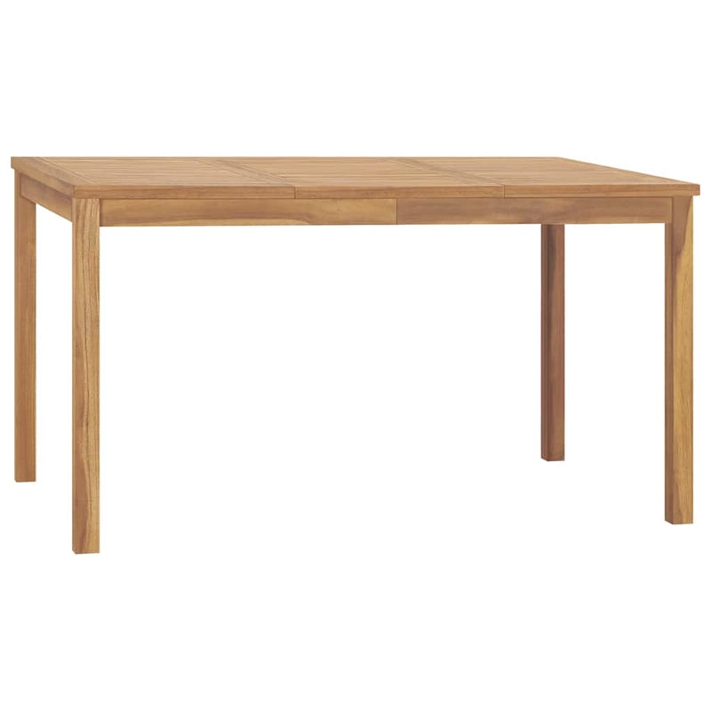 vidaXL Fine Sanded Teak Hardwood Garden Dining Set in Natural Teak