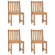 vidaXL Solid Teak Wood Garden Dining Set in Warm Natural Teak