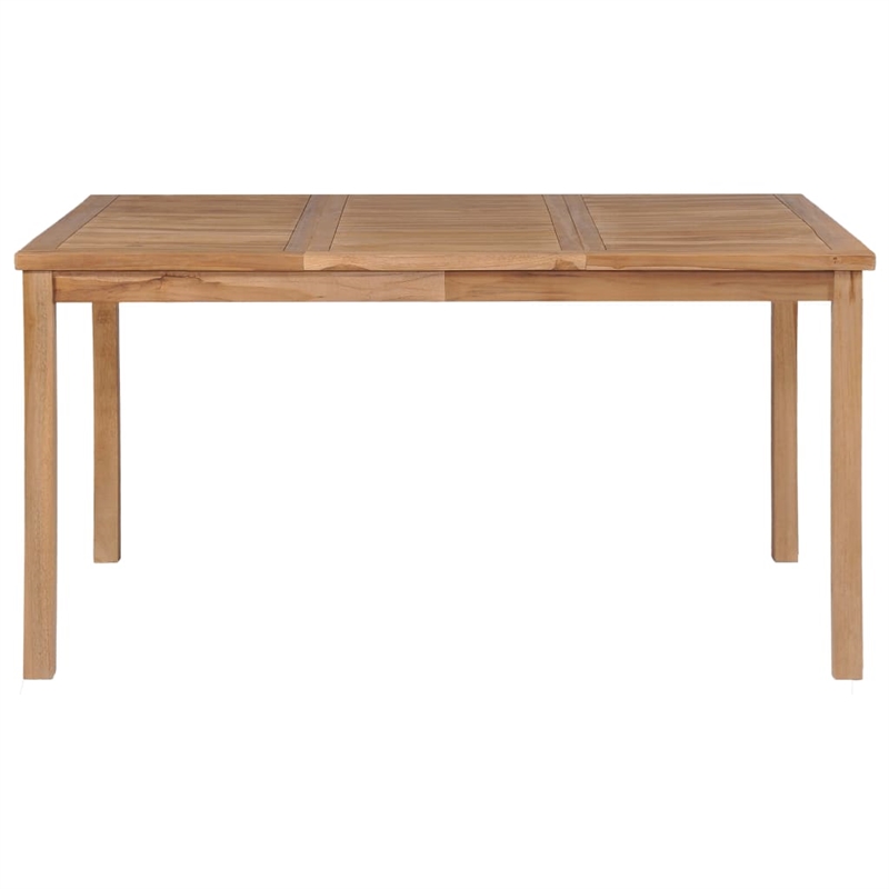 vidaXL Solid Teak Wood Garden Dining Set in Warm Teak