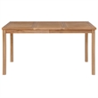 vidaXL Solid Teak Wood Garden Dining Set in Warm Teak