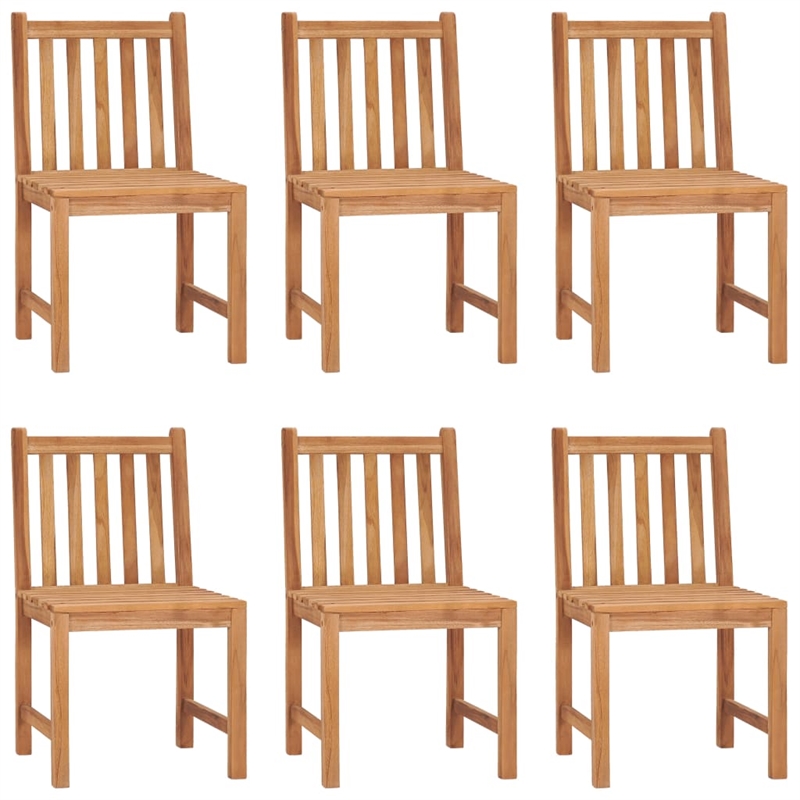 vidaXL Solid Teak Wood Garden Dining Set in Warm Teak