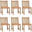 vidaXL Solid Teak Wood Garden Dining Set in Warm Teak