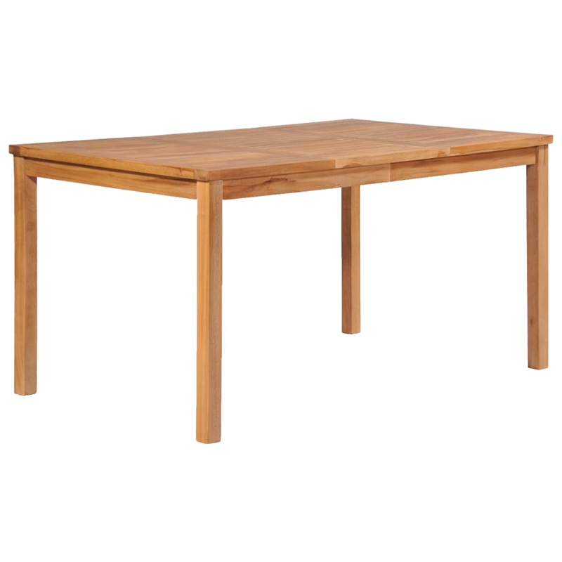 vidaXL Solid Teak Wood Garden Dining Set in Warm Teak