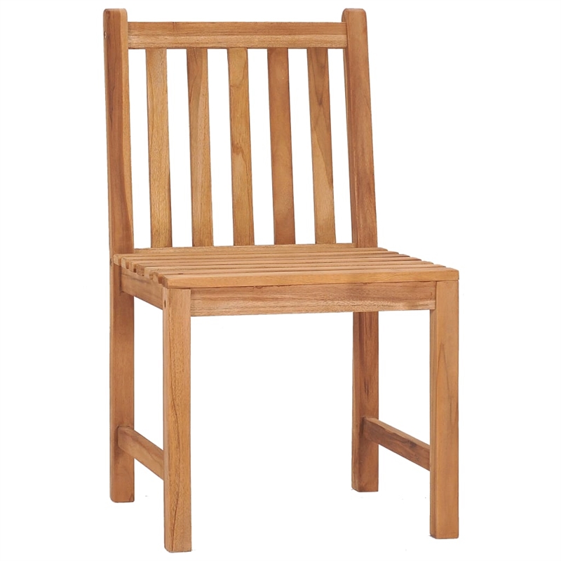 vidaXL Solid Teak Wood Standard Garden Dining Set in Warm Brown