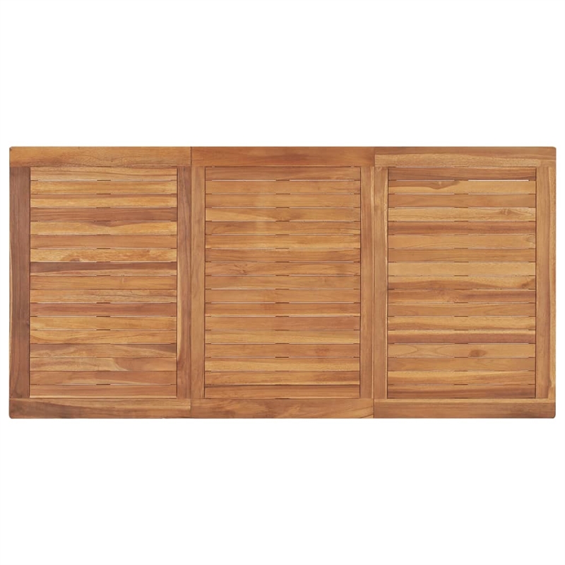 vidaXL Solid Teak Wood Medium Garden Dining Set in Warm Teak