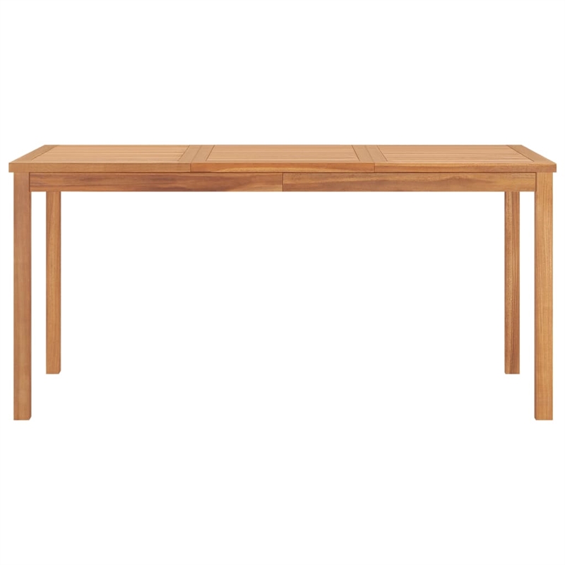 vidaXL Solid Teak Wood Medium Garden Dining Set in Warm Teak