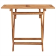 vidaXL Fine Sanded Teak Hardwood Medium Outdoor Dining Set in Natural Teak
