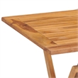 vidaXL Fine Sanded Teak Hardwood Medium Outdoor Dining Set in Natural Teak