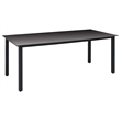 vidaXL PE Rattan/WPC/Glass/Aluminum Standard Dining Set in Black/Brown