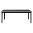 vidaXL PE Rattan/WPC/Glass/Aluminum Standard Dining Set in Black/Brown