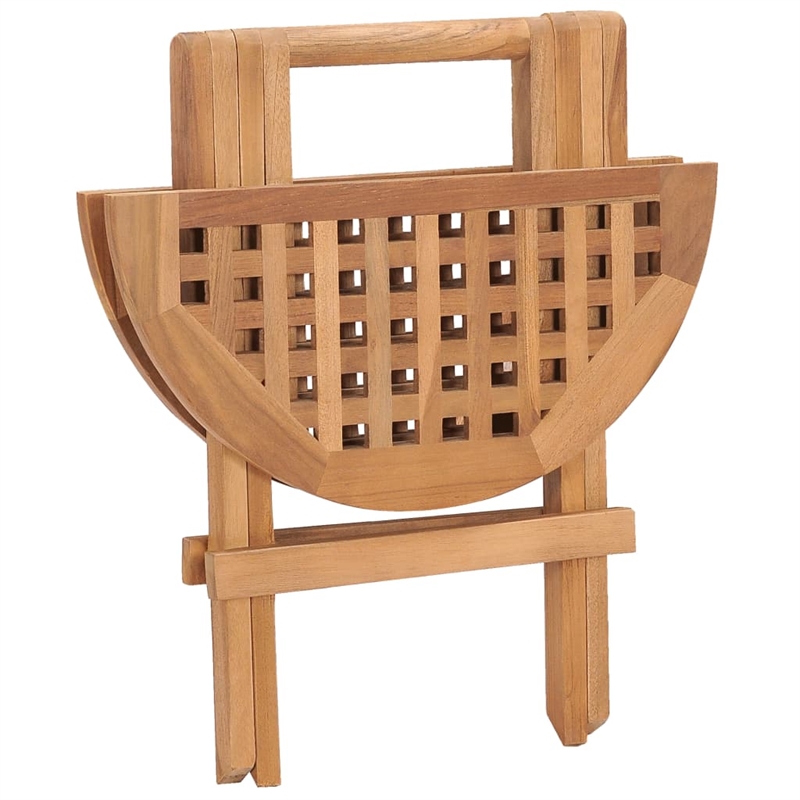 vidaXL Patio Dining Set in Teak Wood/Natural - Set Of 2