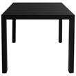 vidaXL 5 Piece PE Rattan/Aluminum Dining Set in Black/Brown