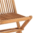 vidaXL Patio Dining Set in Teak/Taupe - Set Of 2