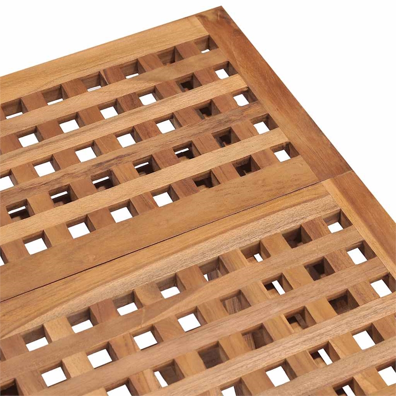 vidaXL Patio Dining Set in Teak/Taupe - Set Of 2