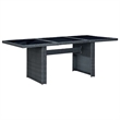 vidaXL Outdoor Dining Set in Dark Gray/Black