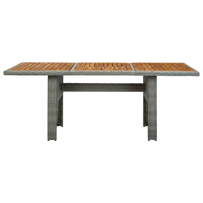 vidaXL Patio Dining Set in Light Gray