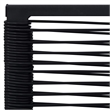 vidaXL Dining Set in Black Glass Large Durable Garden Dining Set