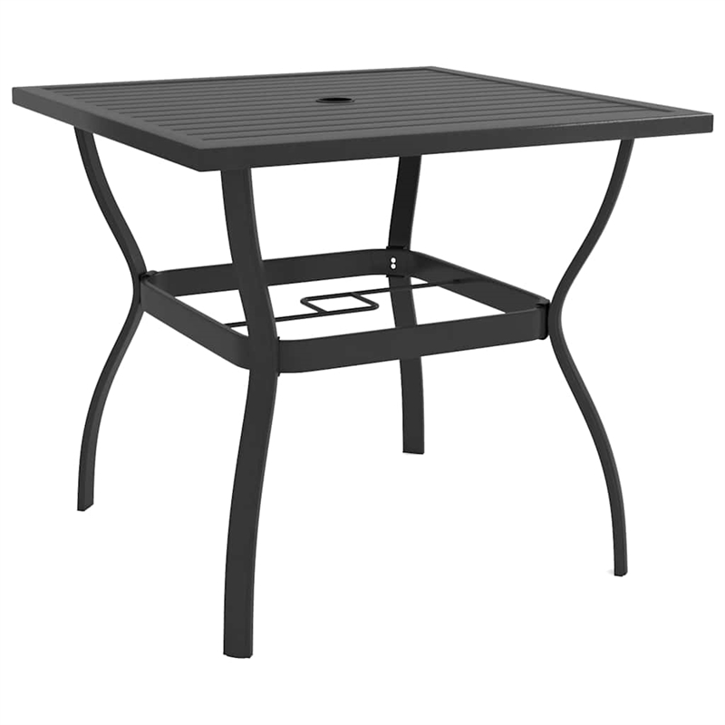 vidaXL Dining Set in Anthracite in Gray Textilene and Powder-Coated Steel