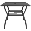 vidaXL Dining Set in Anthracite in Gray Textilene and Powder-Coated Steel