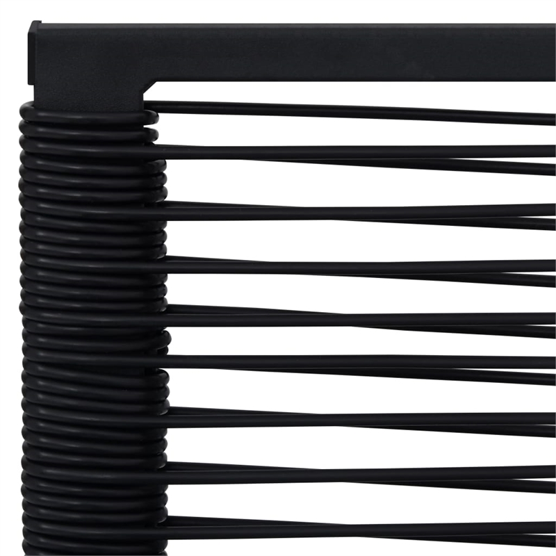 vidaXL Dining Set in Black Glass Medium Durable Garden Dining Set