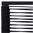 vidaXL Dining Set in Black Glass Medium Durable Garden Dining Set