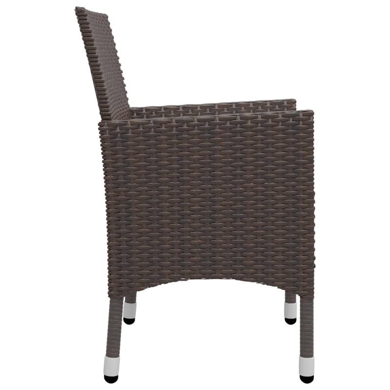 vidaXL Dining Set in Brown Solid Acacia Wood Medium Durable