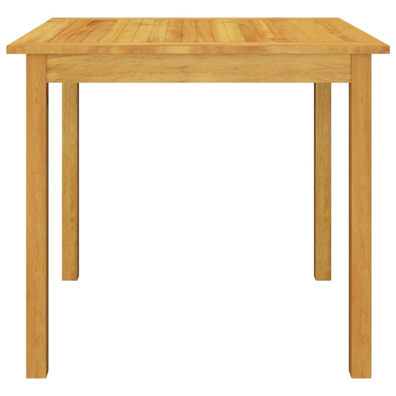 vidaXL Dining Set in Gray Solid Acacia Wood 5 Piece Set Dining Set Square