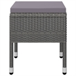vidaXL Dining Set in Gray Solid Acacia Wood 5 Piece Set Dining Set Square