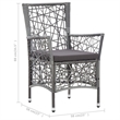 vidaXL Garden Dining Set in Gray Solid Acacia Wood Standard Durable