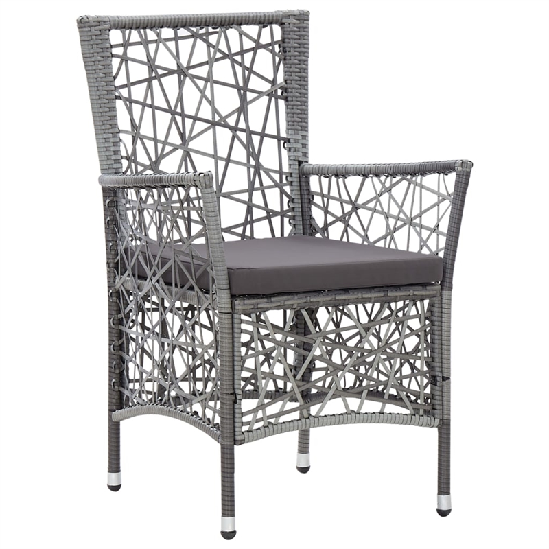 vidaXL Garden Dining Set in Gray Solid Acacia Wood Standard Durable