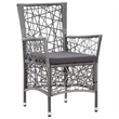 vidaXL Garden Dining Set in Gray Solid Acacia Wood Standard Durable