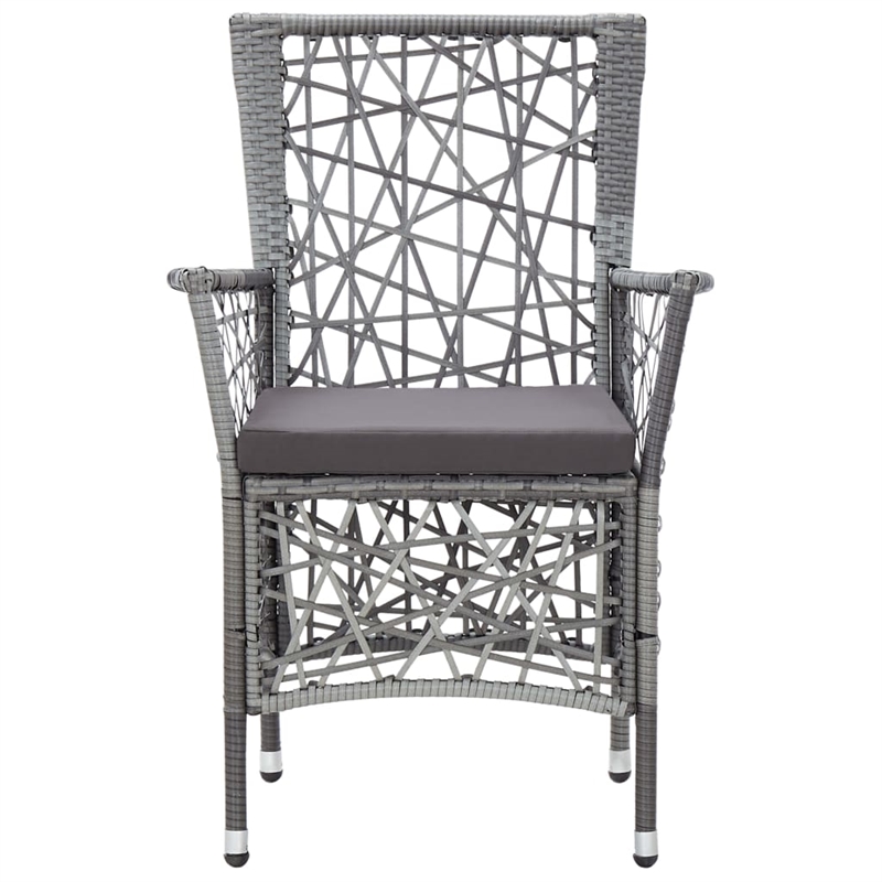 vidaXL Garden Dining Set in Gray Solid Acacia Wood Standard Durable