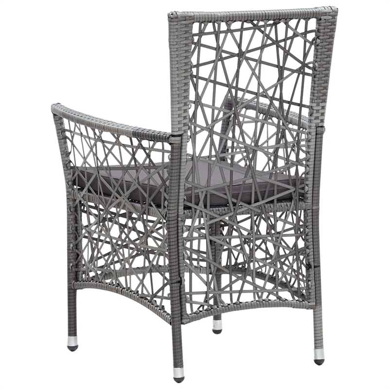 vidaXL Garden Dining Set in Gray Solid Acacia Wood Standard Durable