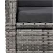 vidaXL Garden Dining Set in Gray/Dark Gray