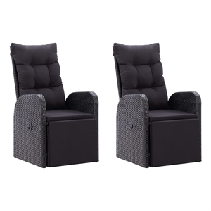 vidaXL Garden Dining Set in Black