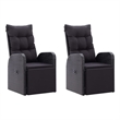 vidaXL Garden Dining Set in Black