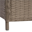 vidaXL Dining Set in Brown Solid Acacia Wood Medium Removable Covers