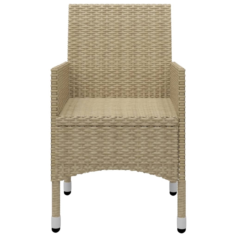 vidaXL Dining Set in Beige/Cream White