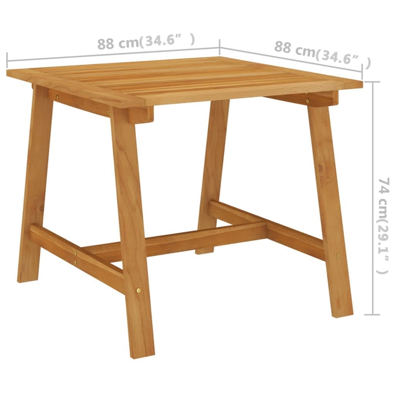 vidaXL Dining Set in Black/Natural Wood Tone