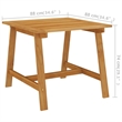vidaXL Dining Set in Black/Natural Wood Tone