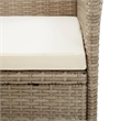 vidaXL Solid Acacia Wood Medium Garden Dining Set in Beige