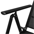 vidaXL Powder-Coated Aluminum Dining Set in Black